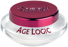 Load image into Gallery viewer, Guinot Age Logic Face Cream in a clear jar with red lid and writing.