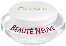 Load image into Gallery viewer, Guinot Beaute Neuve Face Cream in a white jar with red and gld logo
