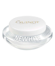 Load image into Gallery viewer, Guinot New White night cream in white jar with white lid and gold logo